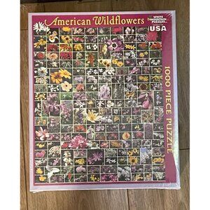 White Mountain American Wildflowers 1000 Piece Jigsaw Puzzle Large Pieces Sealed